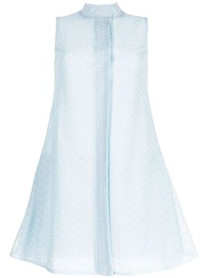 SHIATZY CHEN débardeur en dentelle à fermeture dissimulée - Bleu