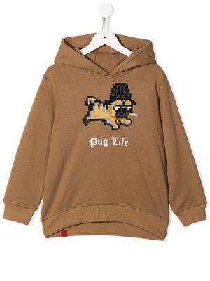 Mostly Heard Rarely Seen 8-Bit hoodie à imprimé graphique - Marron
