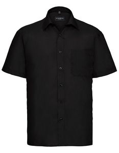 Russell Z935 Men`s Short Sleeve Classic Polycotton Poplin Shirt