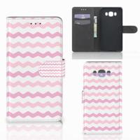 Samsung Galaxy J7 2016 | Telefoon Hoesje | Waves Roze Samsung Galaxy J7 2016 | Telefoon Hoesje | Waves Roze
