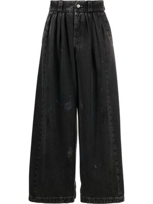 Maison Margiela jean ample à effet taches de peinture - Noir