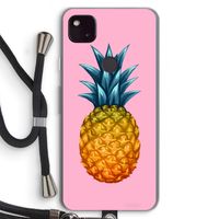 Grote ananas: Pixel 4a 5G Transparant Hoesje met koord