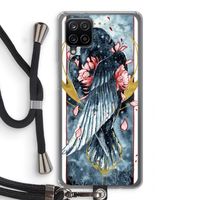 Golden Raven: Samsung Galaxy A12 Transparant Hoesje met koord