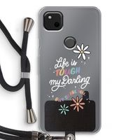Tough Life: Pixel 4a Transparant Hoesje met koord