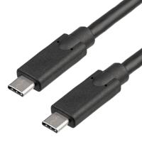 Akyga USB-kabel USB-C stekker, USB-C stekker 1.00 m Zwart AK-USB-25