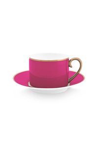 Pip Studio Pip Chique Cappuccino Kop & Schotel Roze