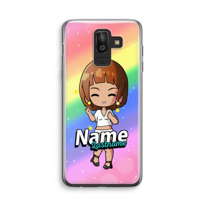 Chibi Maker vrouw: Samsung Galaxy J8 (2018) Transparant Hoesje