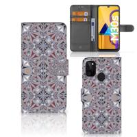 Samsung Galaxy M21 | M30s | Bookcase | Flower Tiles