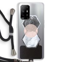 Creatieve toets: Oppo A95 5G Transparant Hoesje met koord