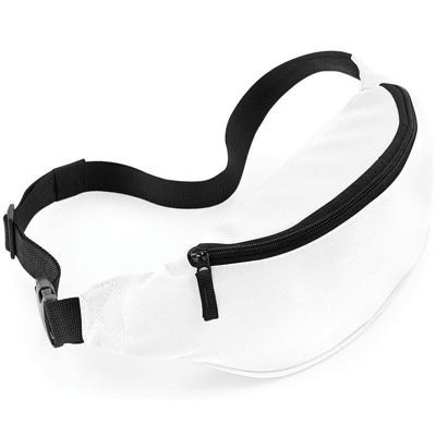 Heuptasje/buideltasje - 1x - wit - 38 cm - festivaltasjes - Reis/vakantie/wandel tasje