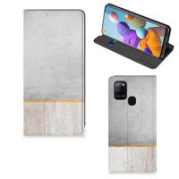 Samsung Galaxy A21s Book | Wallet Case | Wood Concrete