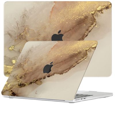 Lunso MacBook Air 15 inch (2023-2025) cover hoes - case - Sweet Caramel