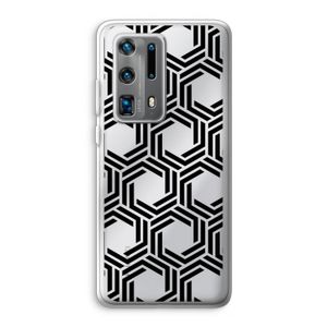 Geometrisch patroon: Huawei P40 Pro Plus Transparant Hoesje