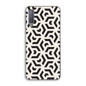 Crazy pattern: Samsung Galaxy A7 (2018) Transparant Hoesje