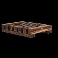 Shampoo bar/zeep houder van donker hout 1 Stuks