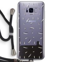 Hipster stripes: Samsung Galaxy S8 Plus Transparant Hoesje met koord