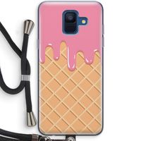 Ice cream: Samsung Galaxy A6 (2018) Transparant Hoesje met koord
