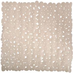 MSV Douche|bad anti-slip mat badkamer - pvc - beige - 53 x 53 cm