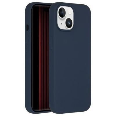 Accezz Liquid Silicone Backcover met MagSafe iPhone 15 Telefoonhoesje Blauw