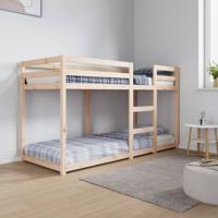 Stapelbed massief grenenhout 75x190 cm - thumbnail