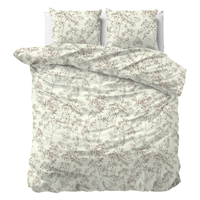 Sale: -43% | Dekbedovertrek - Firdo - Lits-Jumeaux (240x220 Cm) - Wit Microvezel - - Sleeptime Classy - Dekbed-Discounter.nl