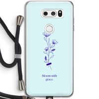 Bloom with grace: LG V30 Transparant Hoesje met koord