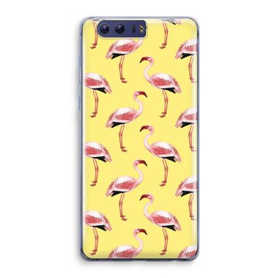 Flamingo's geel: Honor 9 Transparant Hoesje