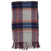 Plaid Wrap Country Grey/Pink