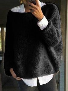 Crew Neck Casual Sweater