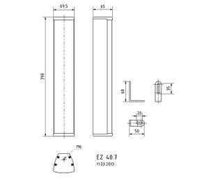 Visaton EZ 40.7 - 100 V PA-luidsprekerzuil 20 W Wit 1 stuk(s)