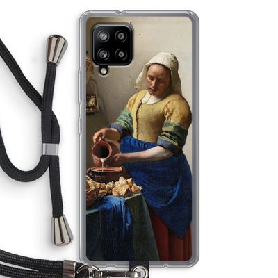 The Milkmaid: Samsung Galaxy A42 5G Transparant Hoesje met koord