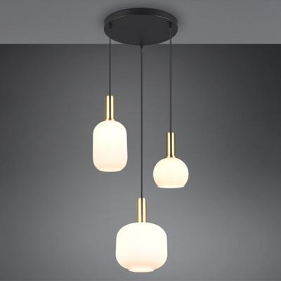 Trio Eetkamer hanglampDiva 3-lichts - wit glas - 319830308