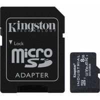 Kingston Technology Industrial flashgeheugen 8 GB MicroSDHC UHS-I Klasse 10 - thumbnail