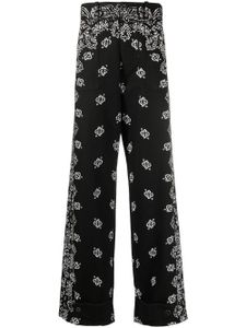 AMIRI pantalon à imprimé cachemire - Noir