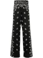 AMIRI pantalon à imprimé cachemire - Noir