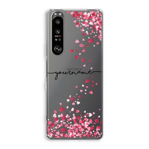 Hartjes en kusjes: Sony Xperia 1 III Transparant Hoesje