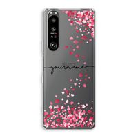 Hartjes en kusjes: Sony Xperia 1 III Transparant Hoesje