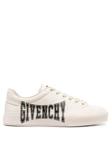 Givenchy baskets en cuir à logo imprimé - Tons neutres