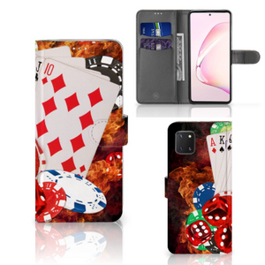 Samsung Note 10 Lite Wallet Case met Pasjes Casino