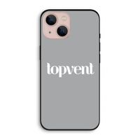 Topvent Grijs Wit: iPhone 13 Biologisch afbreekbaar hoesje
