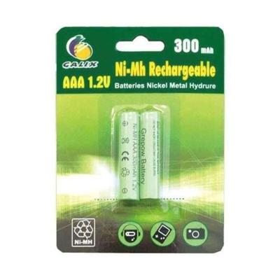 GALIX Pack van 2 oplaadbare batterijen LR03 / AAA - Ni-Mh - 1,2 Volt - 300 mAh