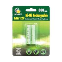 GALIX Pack van 2 oplaadbare batterijen LR03 / AAA - Ni-Mh - 1,2 Volt - 300 mAh