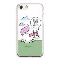 Unicorn: iPhone 8 Transparant Hoesje
