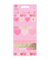 HEMA Stickervellen hartjes - 3 stuks