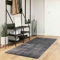 VidaXL Vloerkleed huarte laagpolig zacht wasbaar 80x200 cm antraciet