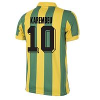 FC Nantes Retro Voetbalshirt 1994-1995 + Karembeu 10 - thumbnail