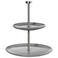 ASA Selection Etagere - Serveertoren Saisons - Denim - ø 15 & 22 cm - 2 Laags