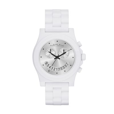 Horlogeband Marc by Marc Jacobs MBM4573 Kunststof/Plastic Wit 20mm