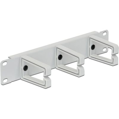 10" Cable Management Panel grey Kabelmanagement