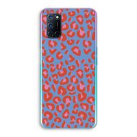 Leopard blue: Oppo A52 Transparant Hoesje